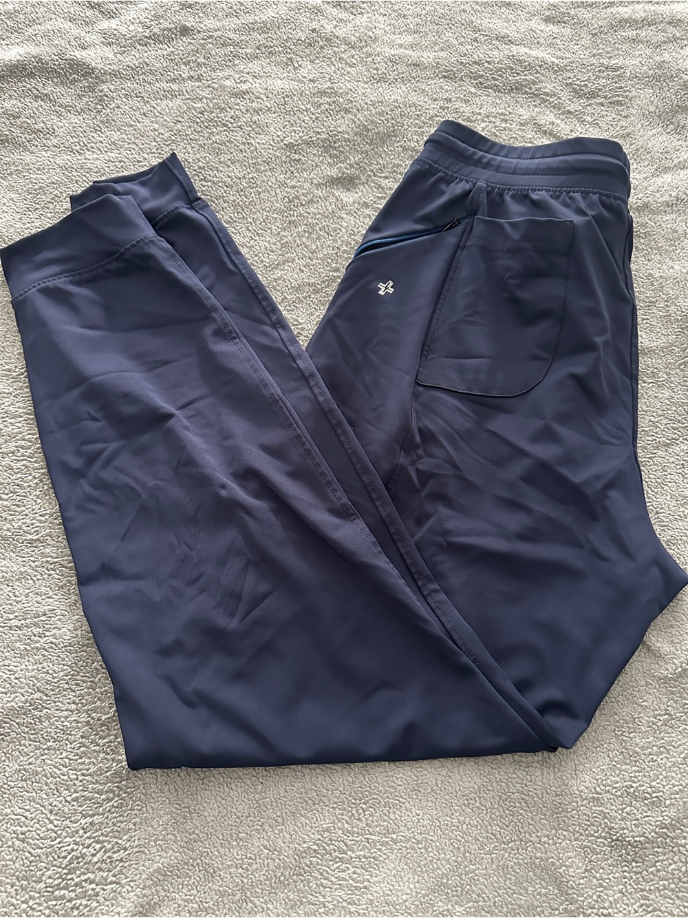 Women's Navy Scrub Joggers with Pockets